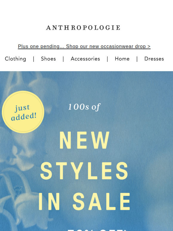 added to sale: 100s of new styles!
