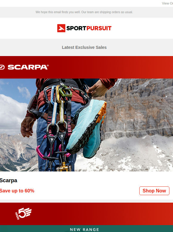 Scarpa | High5 | Elevenate | Underwear Essentials | Lundhags | Up to 74% Off!