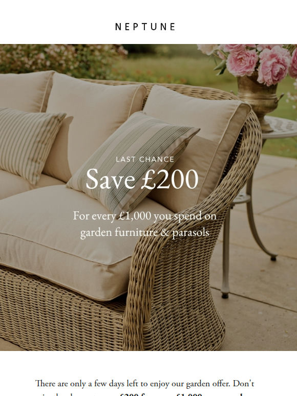 Don't miss our garden offer