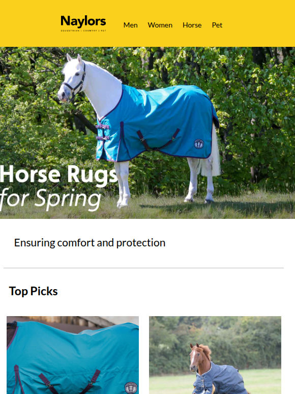 Horse Rugs for Spring Showers