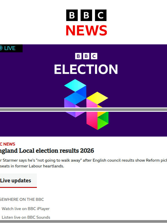 LIVE: Election results 2026 | Third British national has suspected hantavirus infection | Woman's joy at rare quintuplets after 12 years trying for a baby