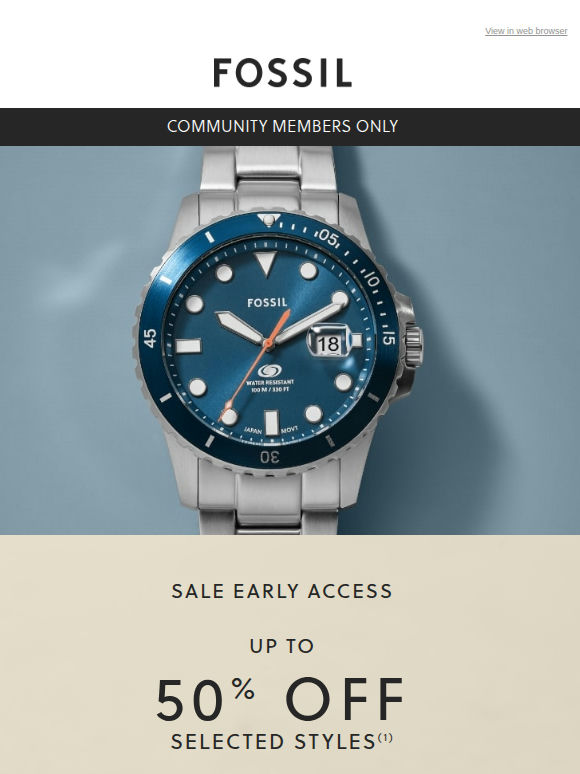 Save Up to 50% off before everyone else!