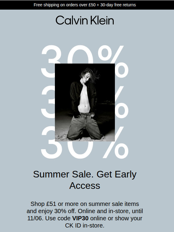 Reminder: Your Early Access.