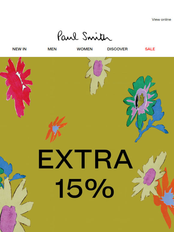 Sale: New In with an extra 15% off