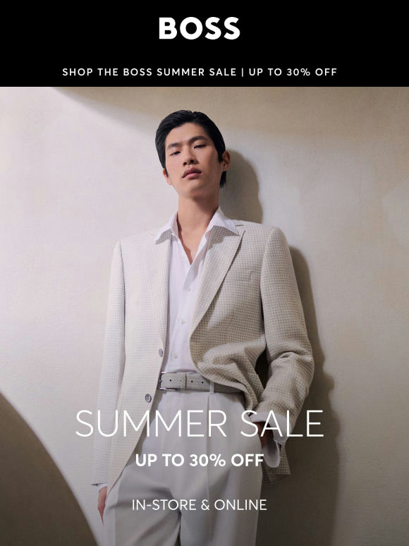 BOSS Summer Sale: Shop by Category