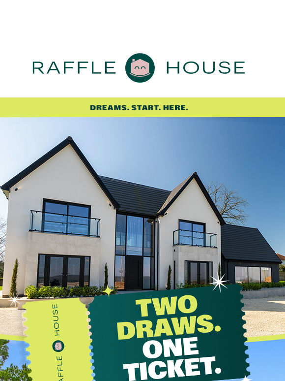 🏡🏠 2 Dream Homes. Just 1 ticket. A £4.5m Prize Pool