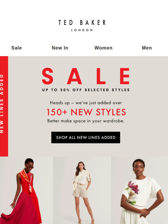 Sale: 150+ New Lines Added