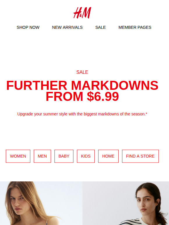 New sale price drops from $6.99