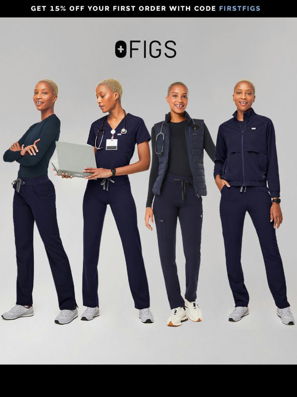 15% OFF Scrubs, Outerwear, and More.