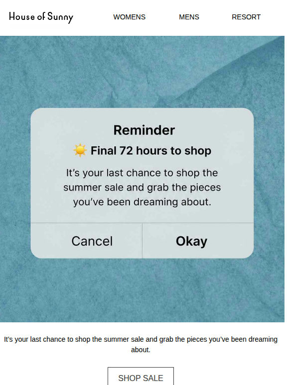 SUMMER SALE
