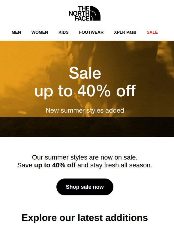 Summer styles now on sale! Up to 40% off 🔥