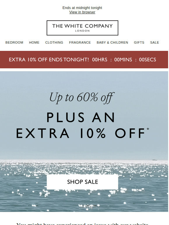 One last chance: extra 10% off sale