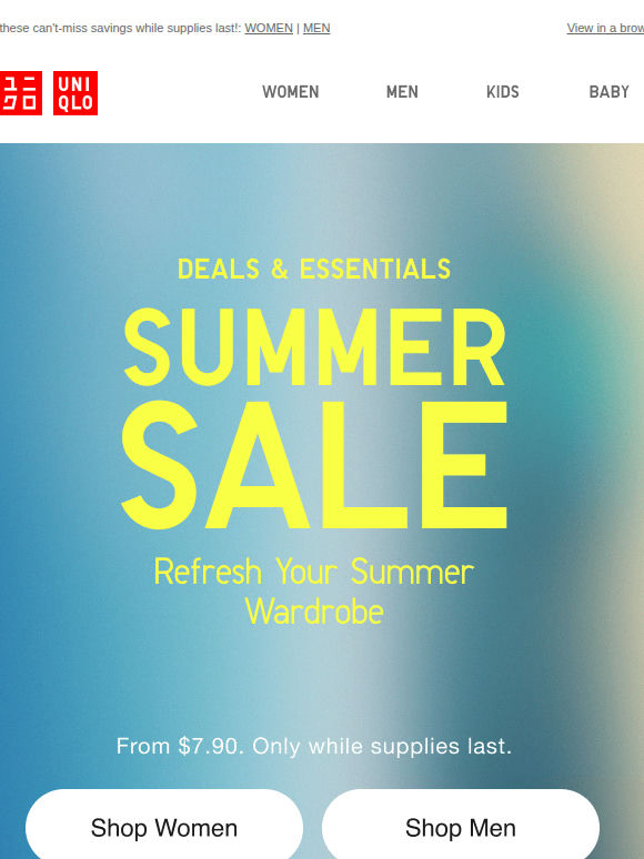 The best things are on SALE from $7.90