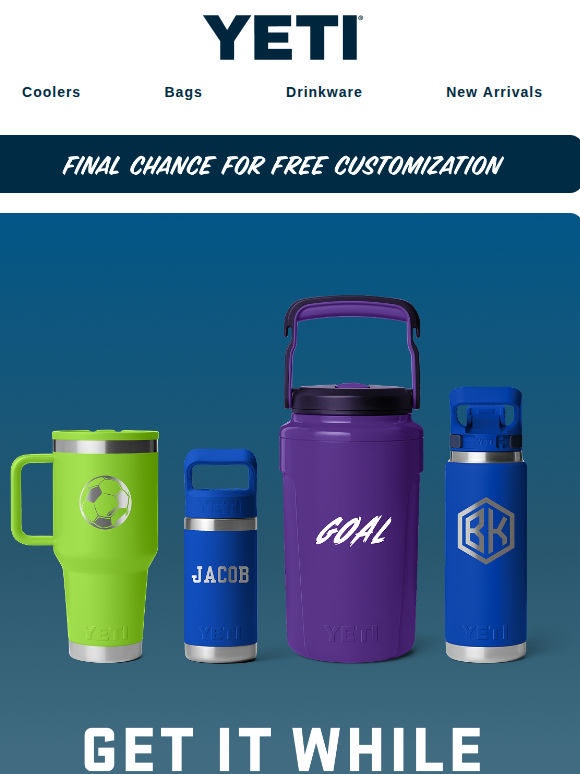 Final Chance For Free Customization