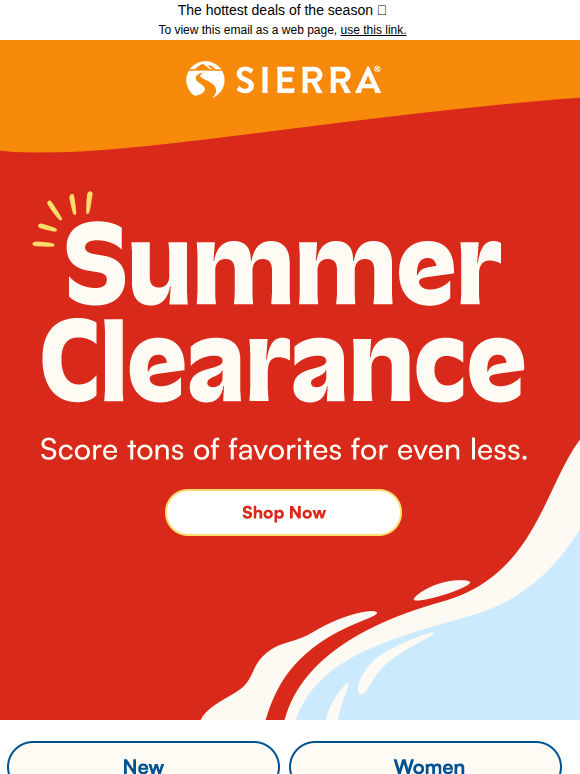 Save even more with Summer Clearance​