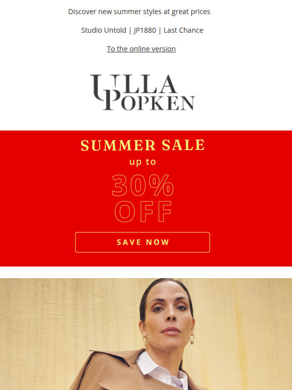 Your lucky day! Up to 30% OFF for you