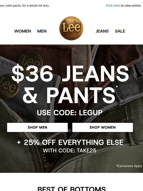 Shop $36 denim