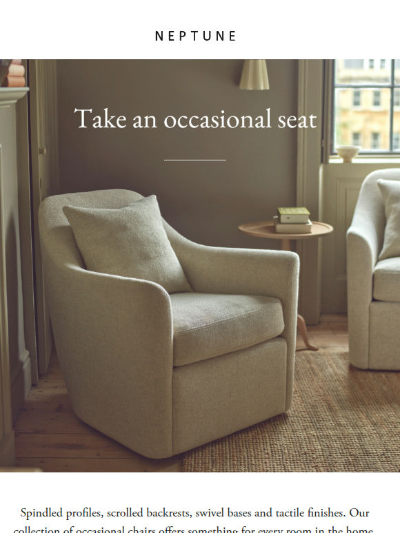 Shop our occasional chairs