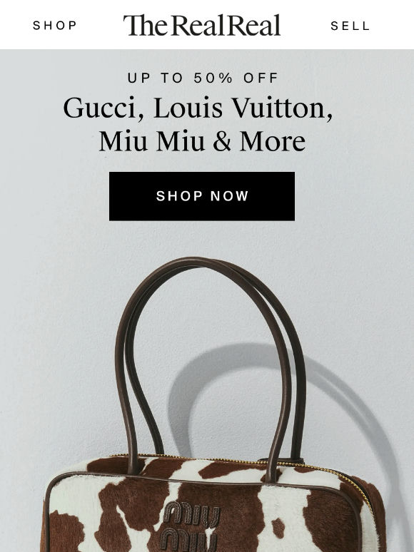 Up to 50% off Prada, LV & more