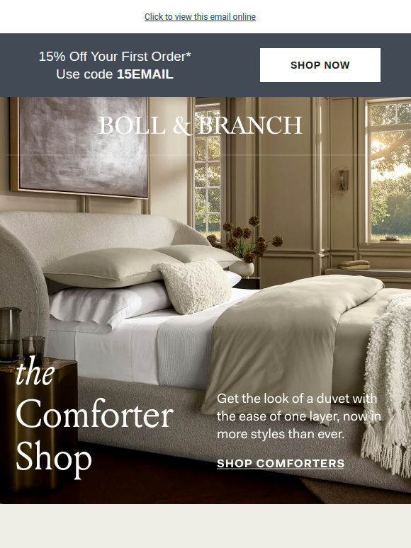 Step inside The Comforter Shop