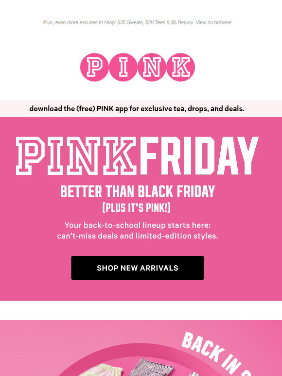 Hot PINK Deal: 10/$40 Panties & $20 Bras
