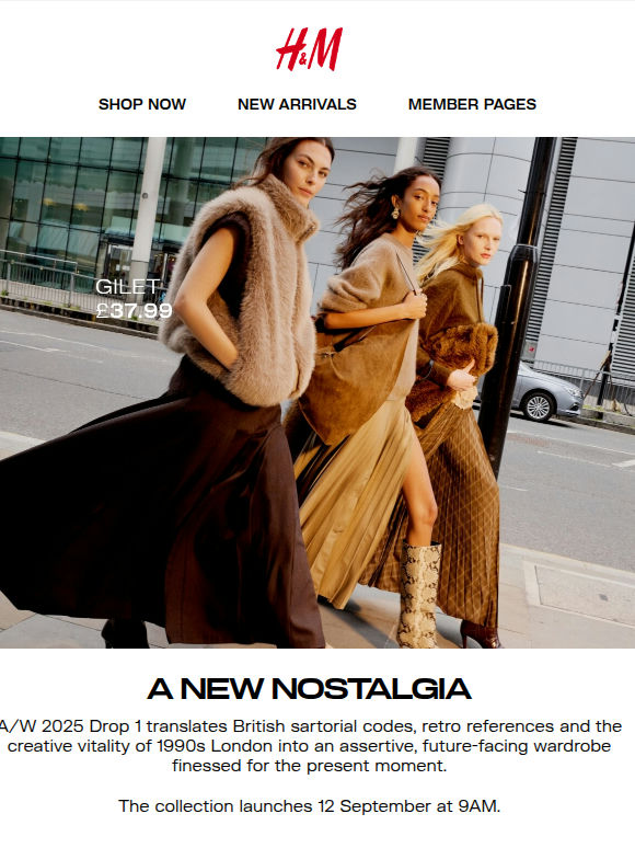 A/W 2025: Drop 1 launches 12 September