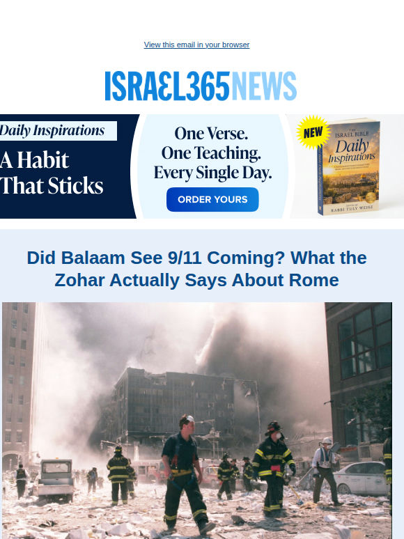 Did Balaam See 9/11 Coming? What the Zohar Actually Says About Rome and Today's Top Stories