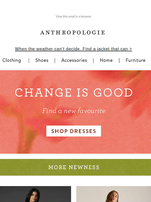 "Love your new dress!"