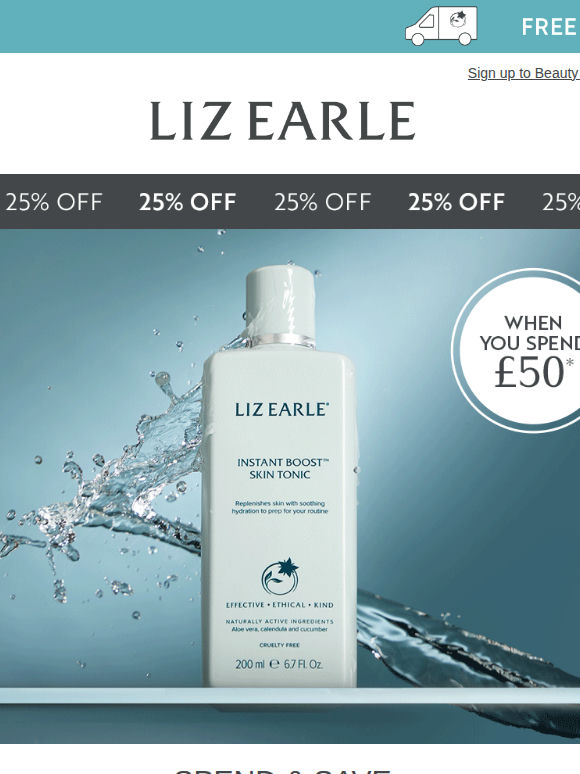Your 25% off starts now