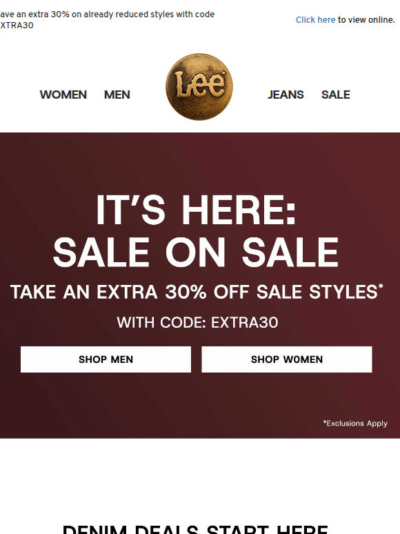 New Arrivals + Extra 30% Off