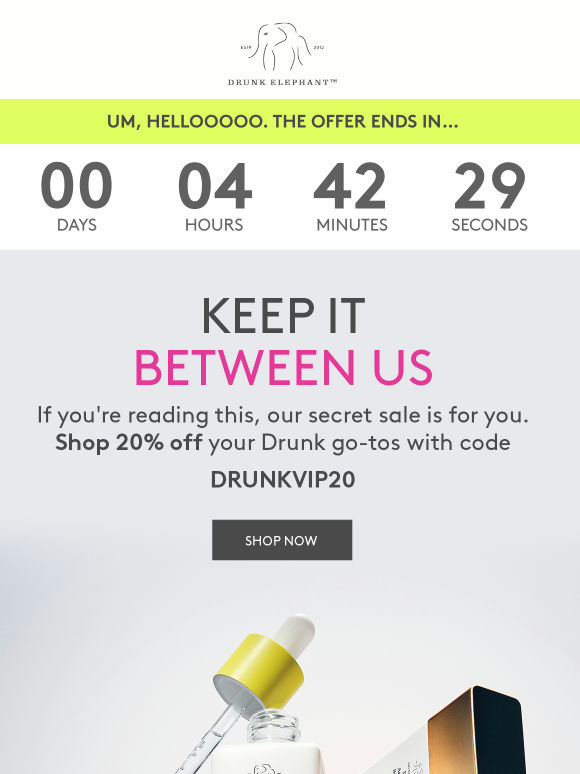 20% off is going, goi—