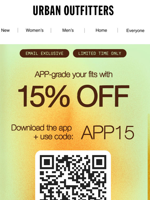 15% OFF? Still in the app