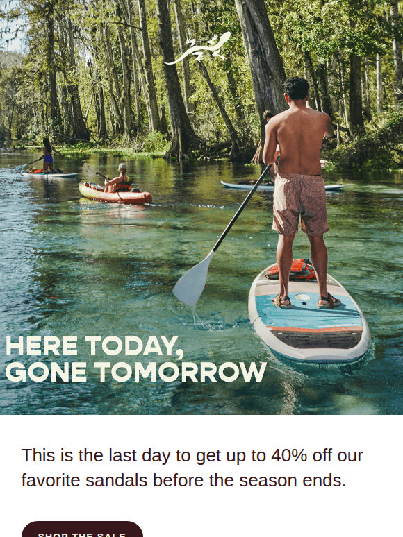 Going, going gone - tomorrow! Up to 40% off ends at midnight