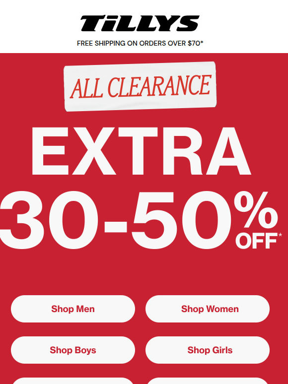 Clearance Blowout🔥 Extra 30-50% Off