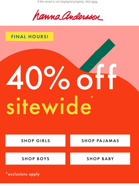 ⏳ FINAL HOURS! 40% Off Sitewide