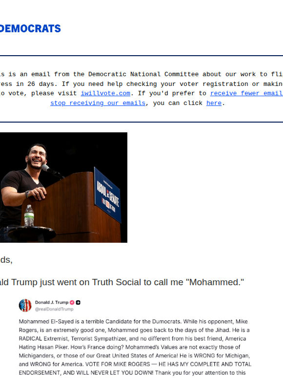 My reaction to Trump’s Truth Social post