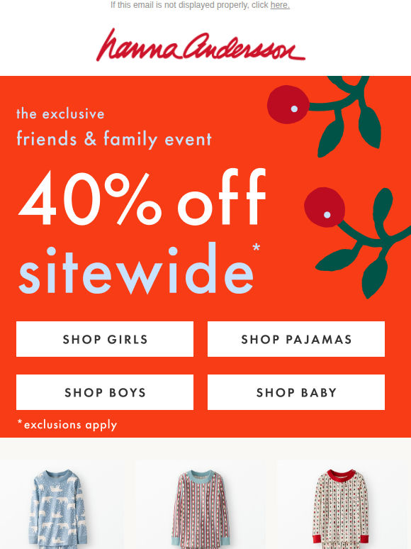 Friends & Family: 40% Off Sitewide 🎉