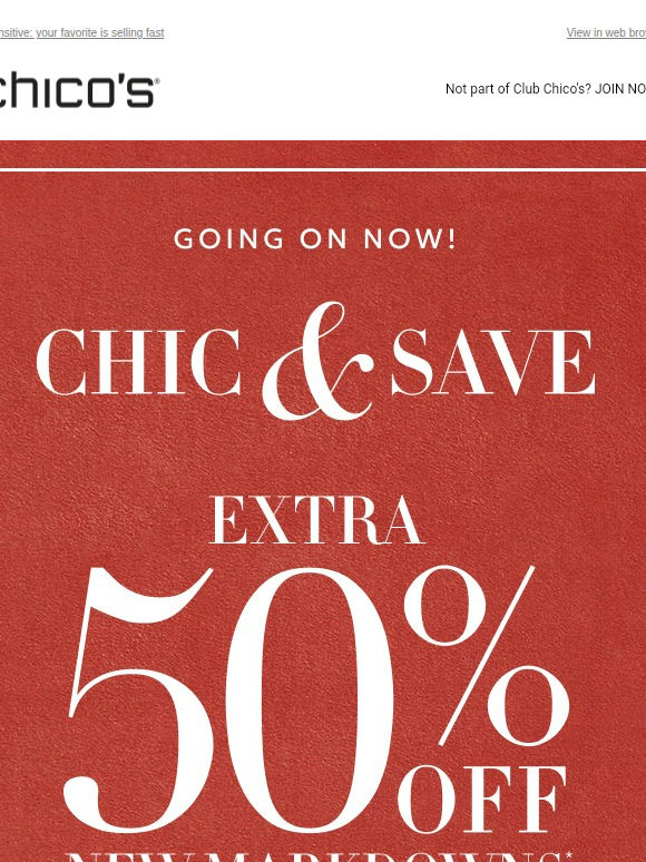Sale on Sale: EXTRA 50% OFF (!!)