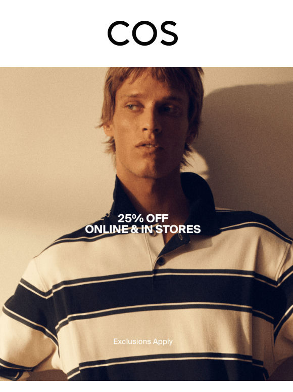 25% off online & in stores