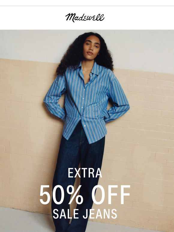 Extra 50% off sale jeans