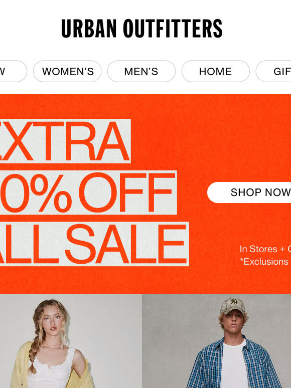 Extra 40% Off Sale: BDG Jeans, Home & More