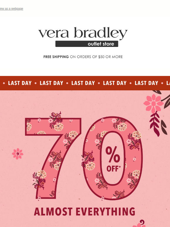 LAST DAY: 70% off almost everything