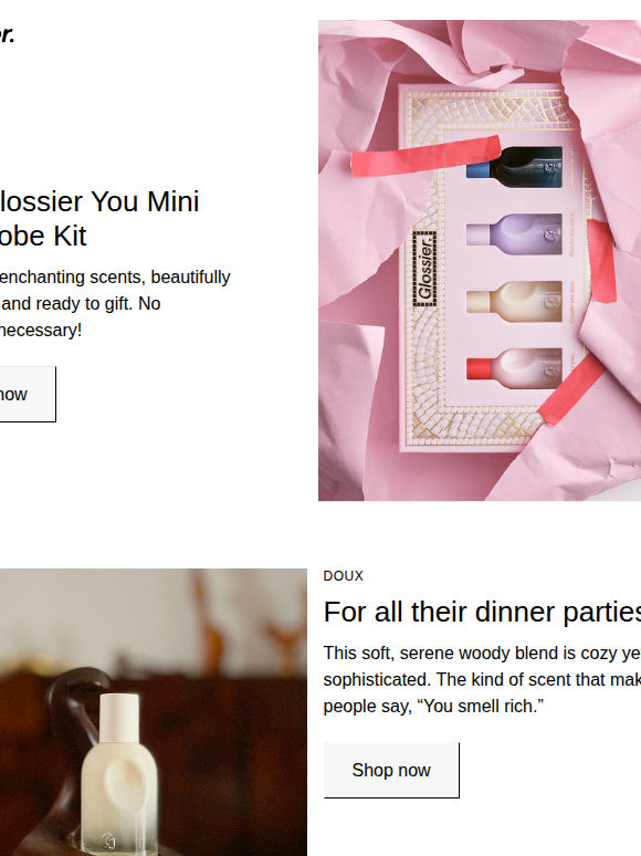 NEW! Glossier You Mini Wardrobe Kit 🎀