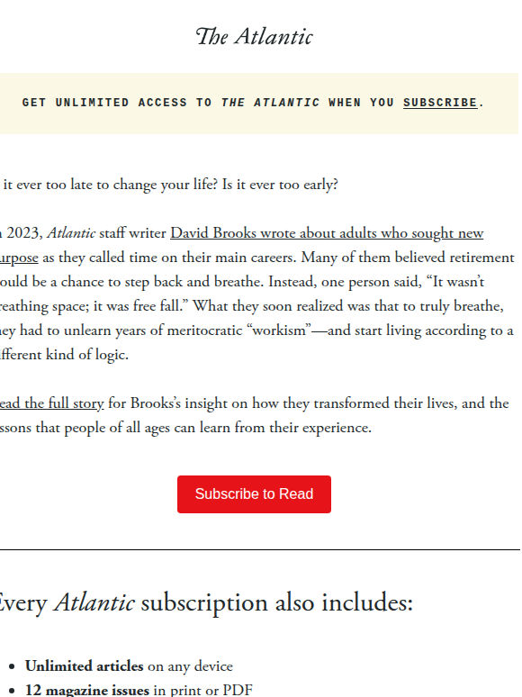 Subscriber favorite: David Brooks on how to transform your life, at any age