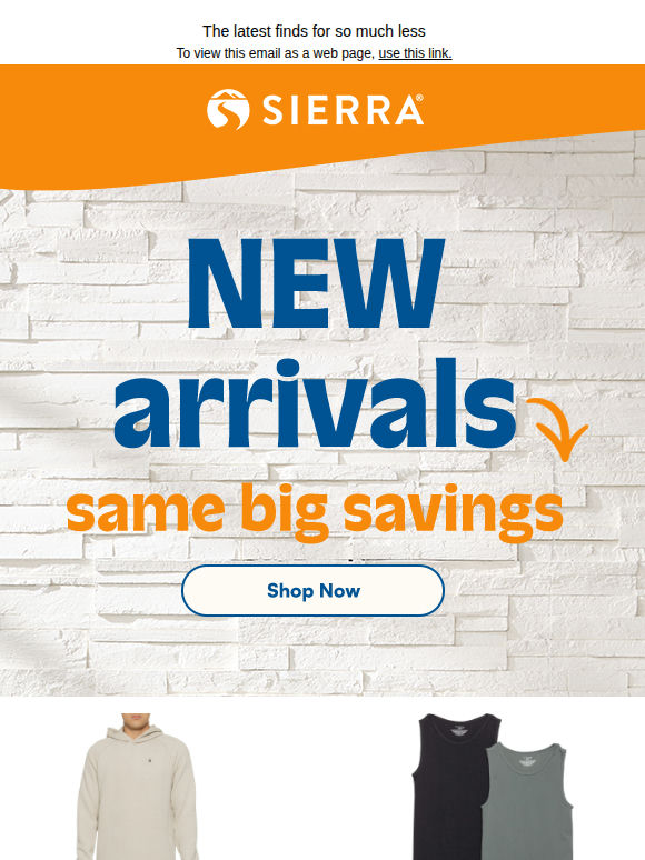 Did somebody say new arrivals?