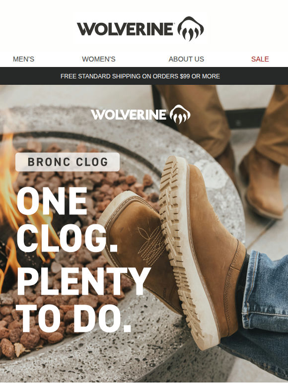 CLOCK OUT. CLOG IN.