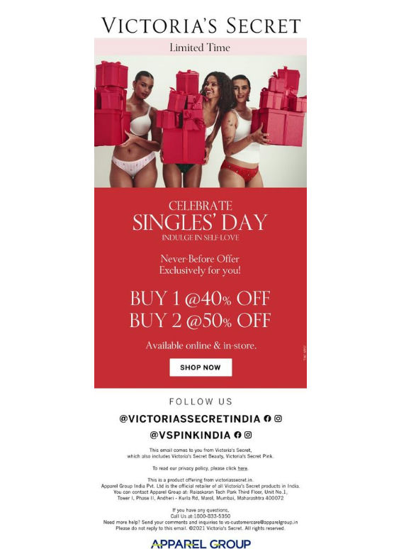 Singles' Day arrived early. Buy 1 @40% or Buy 2 @50% 🎀
