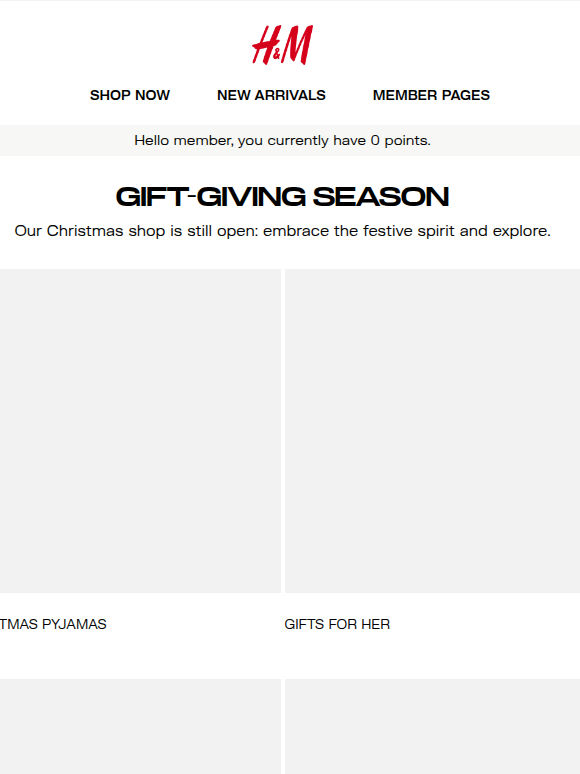 Our Christmas shop is still open