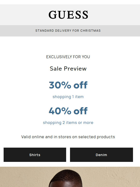 Sale Preview | 40% off 2 items