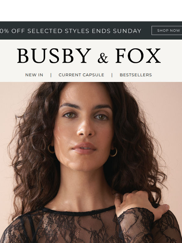 Final weekend | 30% off selected styles